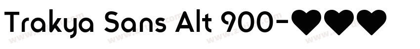 Trakya Sans Alt 900字体转换